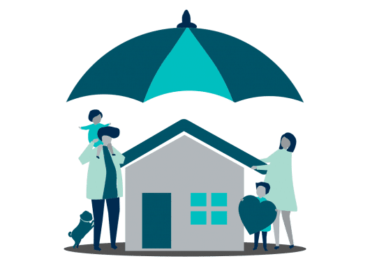 informed healthcare solutions life insurance family with house