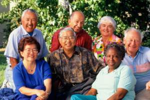 elderly group of people