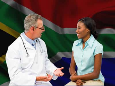 best hospital plans south africa doctor with patient on south african flag