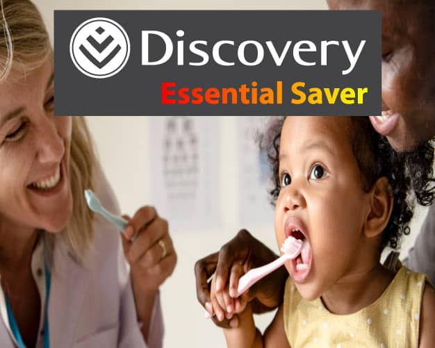 discovery essential saver options and benefits hospital plan with savings mother wither child and doctor consultation