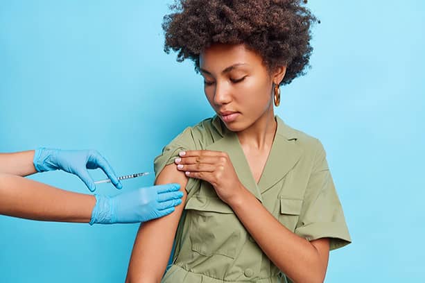 informed healthcare newsletter flu vaccine 2024 south africa woman getting flu shot