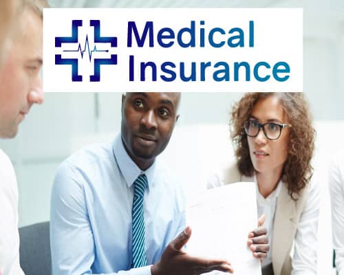 health insurance plans with logo applying for policy